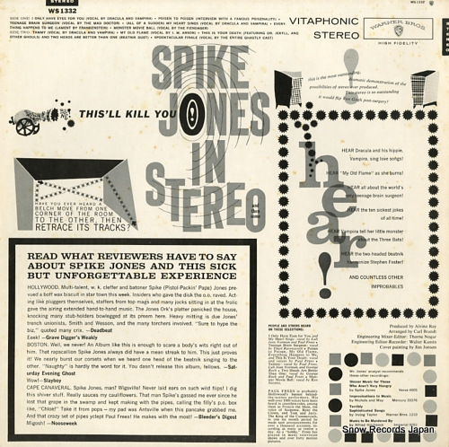 JONES, SPIKE spike jones in stereo WS1332