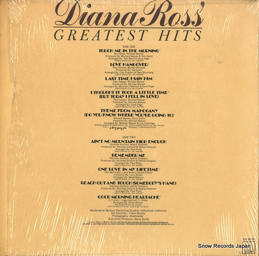 ROSS, DIANA greatest hits M6-869S1