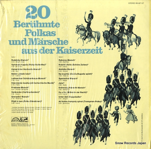 V/A 20 beruhmte polkas und marsche aus der kaiserzeit 89467GT