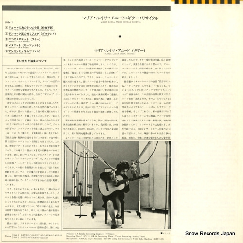 ANIDO, MARIA LUISA guitar recital VIC-3037