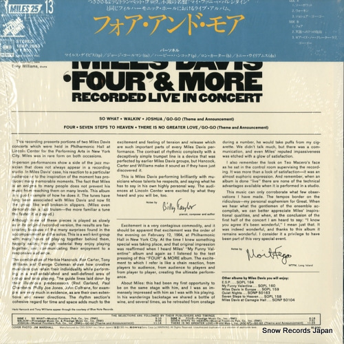 DAVIS, MILES four & more 18AP2063