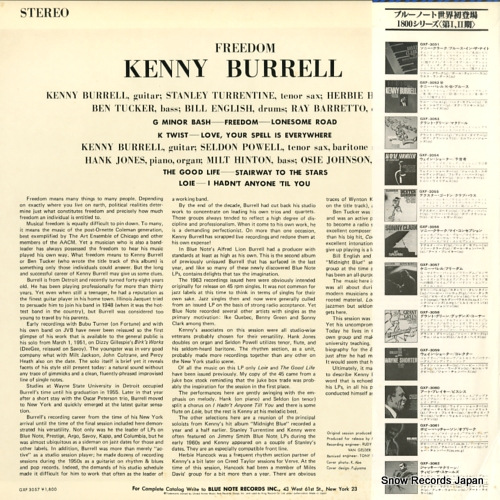 BURRELL, KENNY freedom GXF-3057
