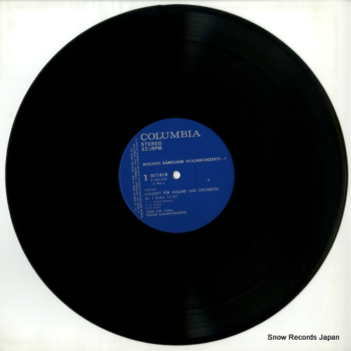 SUK, JOSEF mozart; samtliche werke fur violine und orchester OQ-7182-N