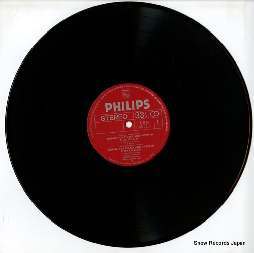 HAEBLER, INGRID / HENRYK SZERYNG mozart; sonata for piano and violin in f major, k.547 X-8634