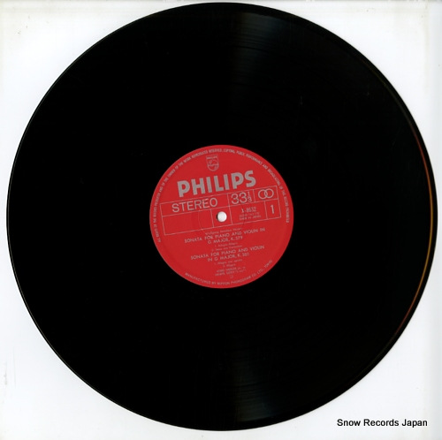 HAEBLER, INGRID / HENRYK SZERYNG mozart; sonatas for piano and violin, k.379, k.301, k.305 and k.376 X-8632