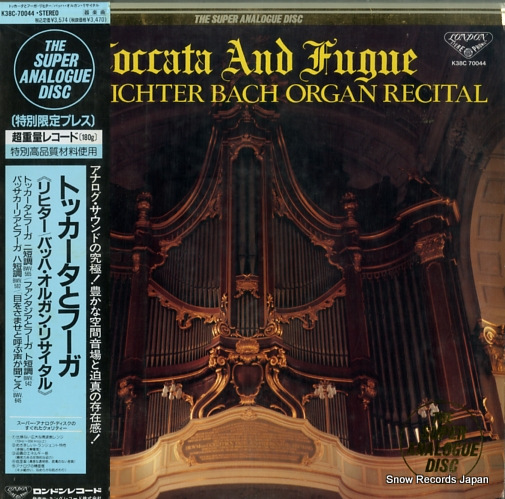 RICHTER, KARL bach; toccate and fugue K38C70044