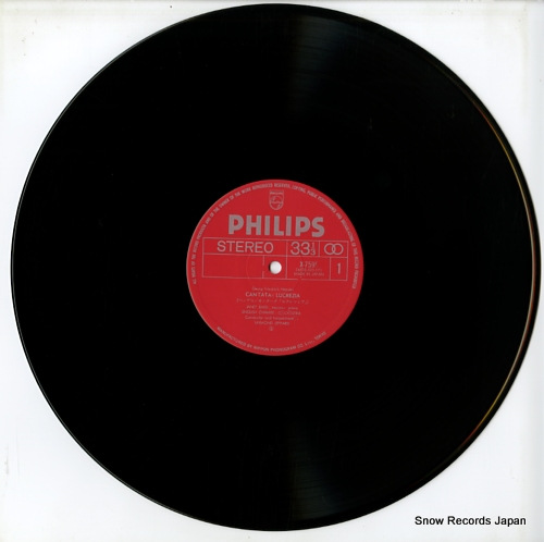 BAKER, JANET handel; cantata lucrezia X-7599