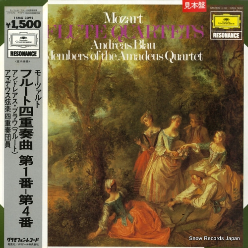 BLAU, ANDREAS mozart; flute quartets 15MG3092