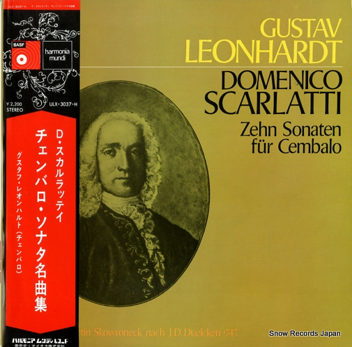 LEONHARDT, GUSTAV scarlatti; zehn sonaten fur cembalo ULX-3037-H