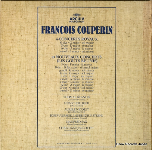 V/A couperin; concerts royaux/nouveaux concerts MAF8059