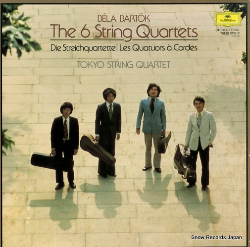 TOKYO STRING QUARTET bartok; the 6 string quartets 78MG0110