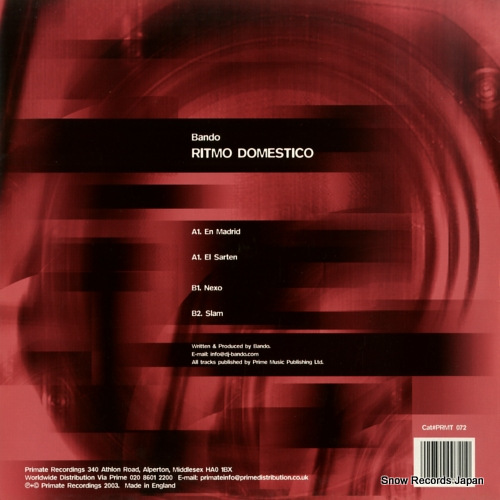 BANDO ritmo domestico PRMT072
