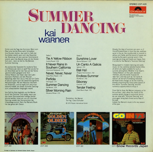 WARNER, KAI summer dancing 2371420