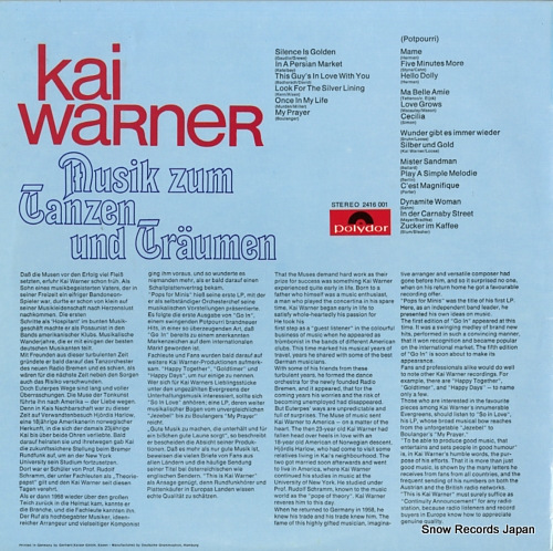 WARNER, KAI musik zum tanzen und traumen 2416001