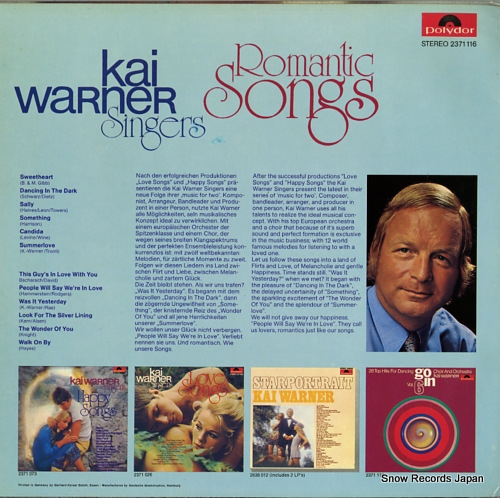 WARNER, KAI romantic songs 2371116