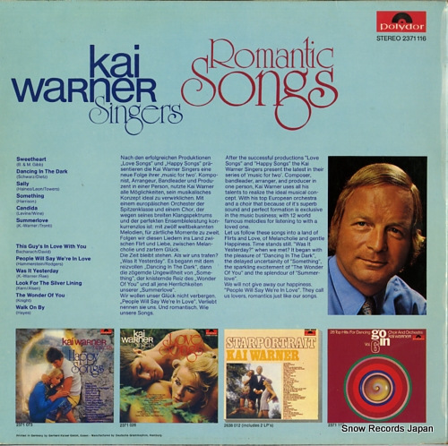 WARNER, KAI romantic songs 2371116