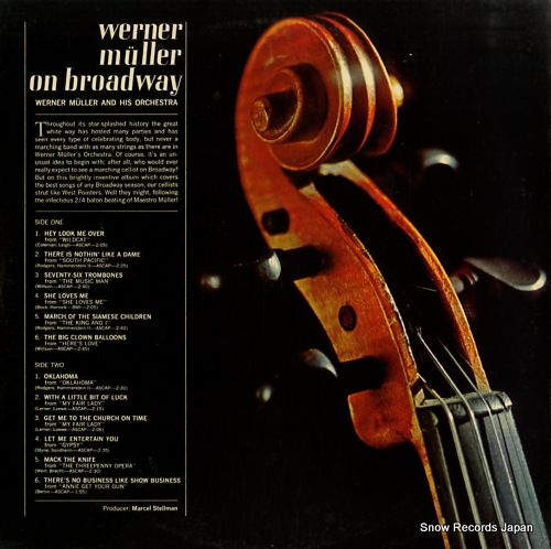 ʡߥ塼顼 werner muller on broadway SP44047