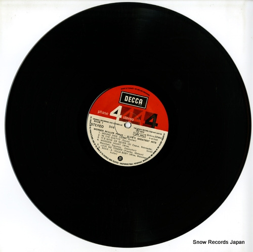 MULLER, WERNER werner muller plays elvis' greatest hits DECCA944
