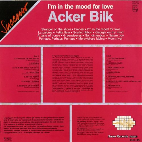 BILK, ACKER i'm in the mood for love 9279608