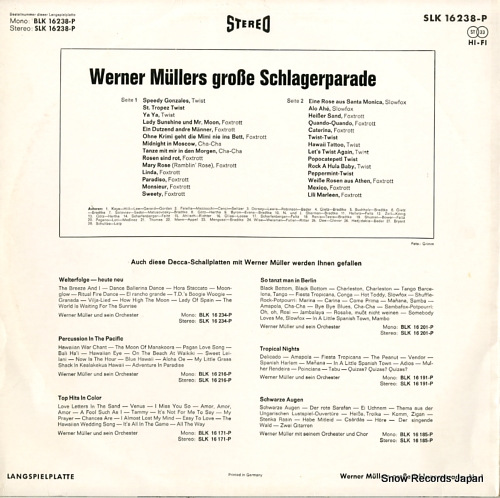 MULLER, WERNER grosse schlager parade nr.1 SLK16238-P