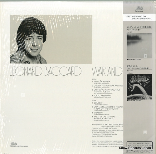 BACCARDI, LEONARD war and love 28.3P-640