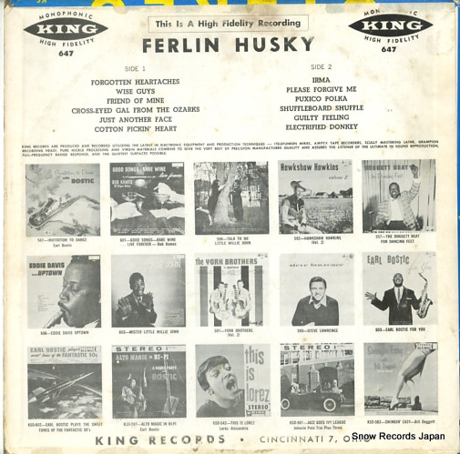 HUSKY, FERLIN ferlin husky KING647
