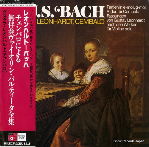 LEONHARDT, GUSTAV bach; partia in a-dur fur cembalo KUX-3052-H