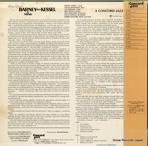 KESSEL, BARNEY barney plays kessel LCJ-2015
