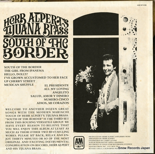 ALPERT, HERB, AND THE TIJUANA BRASS south of the border SP4108