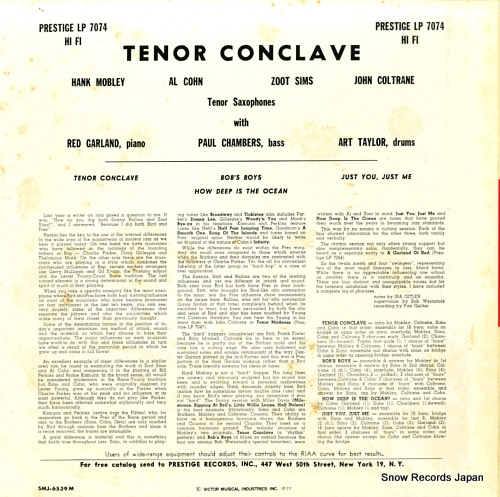 MOBLEY, HANK tenor conclave SMJ-6539(M)