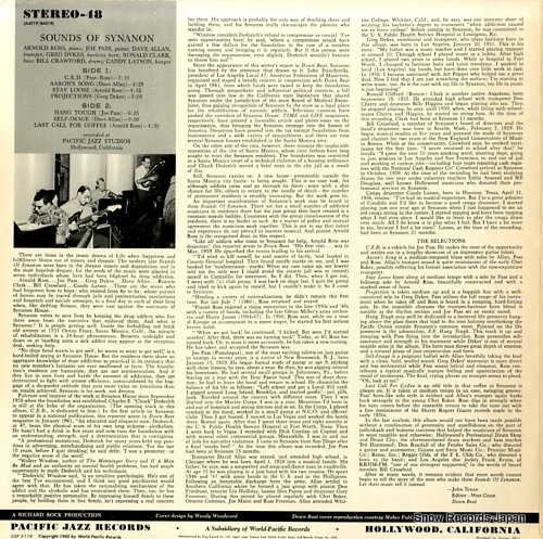 PASS, JOE sounds of synanon GXF3116
