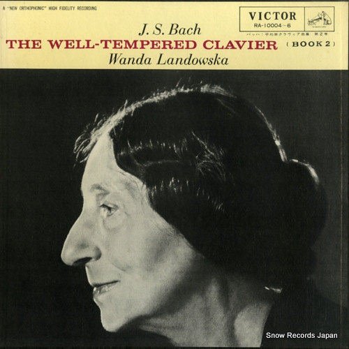 LANDOWSKA, WANDA bach; the well-tempered clavier book 2 RA-10004