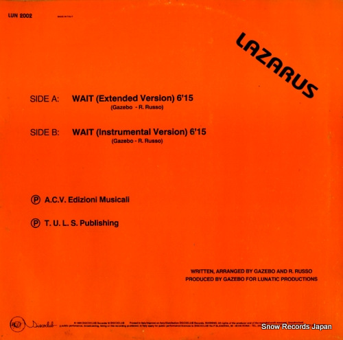 LAZARUS wait LUN2002