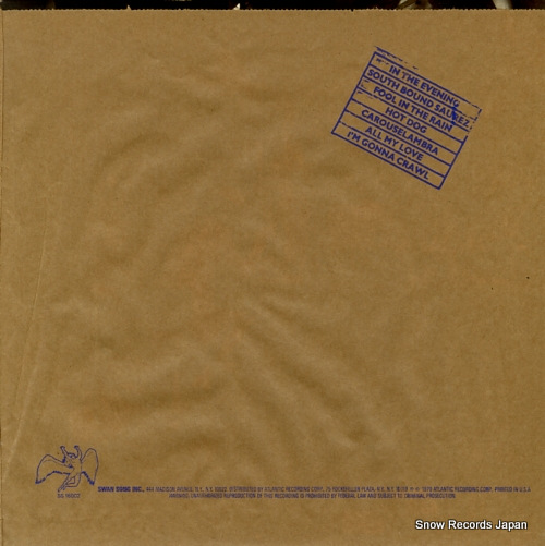 åɡĥåڥ in through the out door SS16002