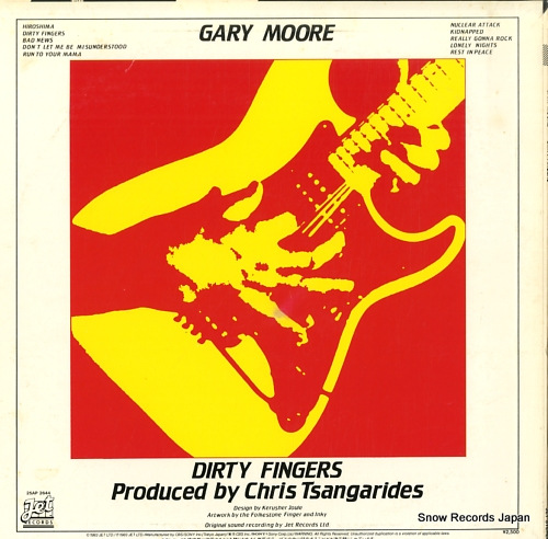 MOORE, GARY dirty fingers 25AP2644