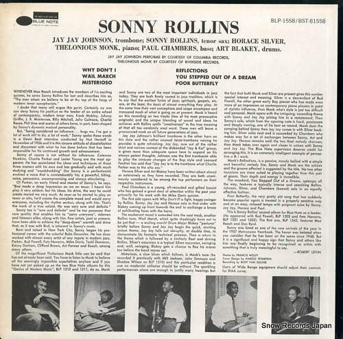 ROLLINS, SONNY volume 2 BST81558