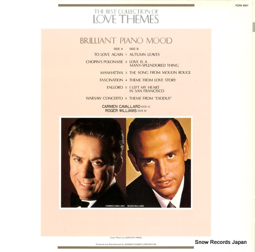 CAVALLARO, CARMEN / ROGER WILLIAMS brilliant piano mood FCPA1097