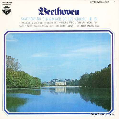 WALTHER, HANS-JURGEN beethoven; symphony no.9 