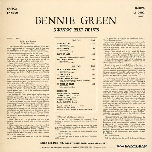 GREEN, BENNIE swings the blues FSR-677