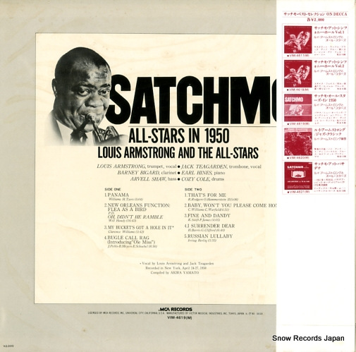 ARMSTRONG, LOUIS satchimo all-stars in 1950 VIM-4619(M)