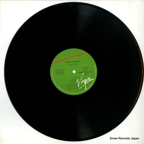 SCRITTI POLITTI songs to remember 25VB-1054