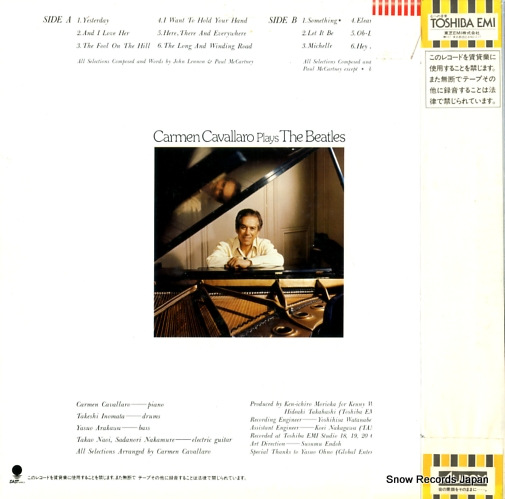 CAVALLARO, CARMEN plays the beatles EWS-81541