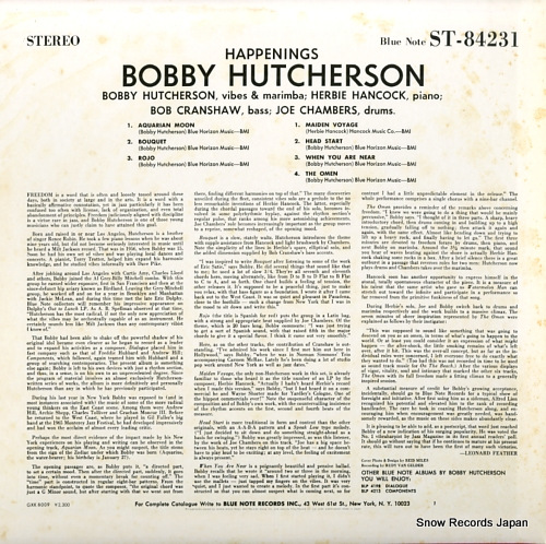 HUTCHERSON, BOBBY happenings GXK8009