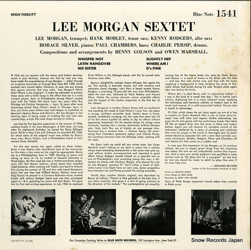 MORGAN, LEE sextet GXK8134(M)