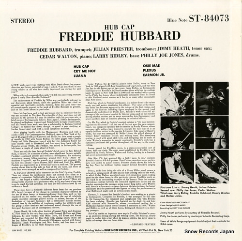 HUBBARD, FREDDIE hub cap GXK8005
