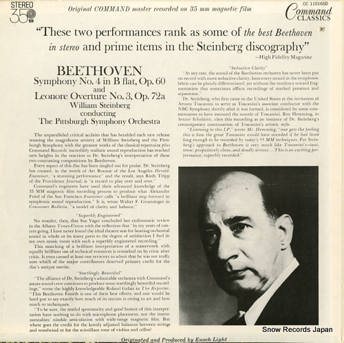 STEINBERG, WILLIAM beethoven; symphony no.4 in b flat, op.60 CC11016SD