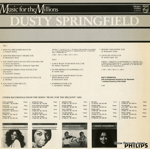SPRINGFIELD, DUSTY dusty springfield 818254-1