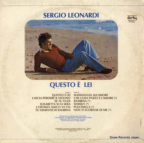 LEONARDI, SERGIO questo e lei DBR69078