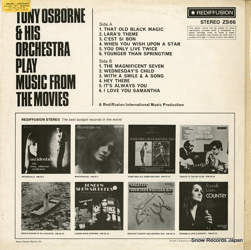 OSBORNE, TONY play music from the movies ZS66