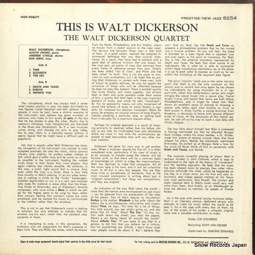 DICKERSON, WALT this is walt dickerson NJLP8254